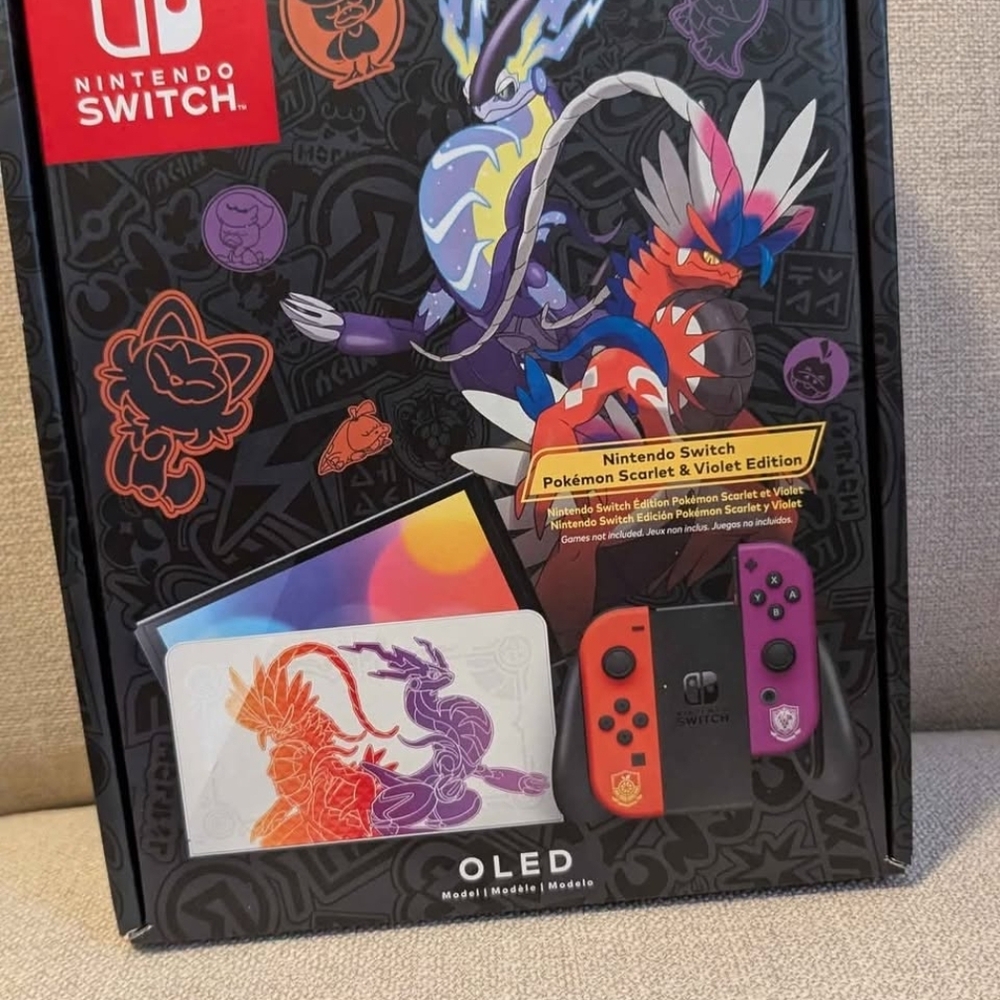 Nintendo Switch OLED - Vibrant Red and Purple Edition